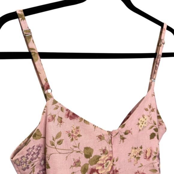 Reformation Size 6 Belize Mini Dress Lavender Floral Feminine Coquette Cottage - Picture 5 of 10